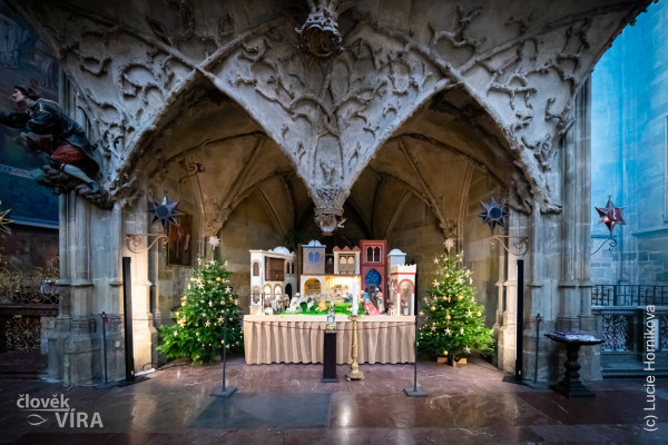 Svatovítský betlém / Svatovítský betlém umístěný pod Královskou oratoří / Autor fotografie: Lucie Horníková/Člověk a Víra