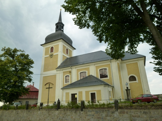 Dlouhý Most, kostel sv. Vavřince